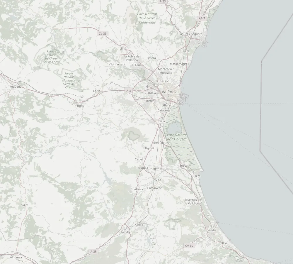 Mapa de la zona donde trabaja BañeraFix